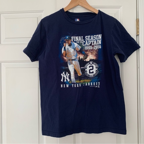 Derek Jeter Yankees Final Season shirt NYY New York Medium MLB - Picture 1 of 3